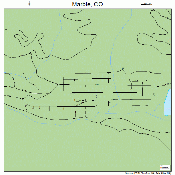 Marble, CO street map