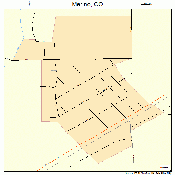 Merino, CO street map