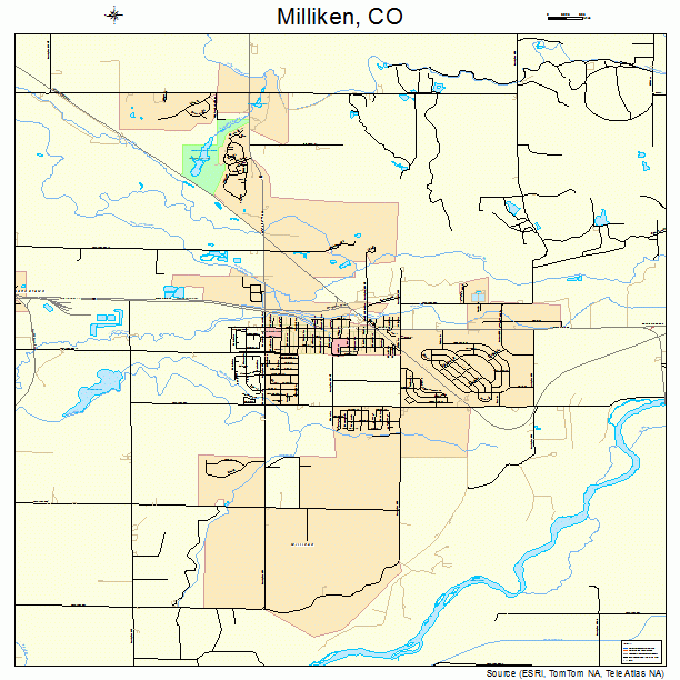 Milliken, CO street map