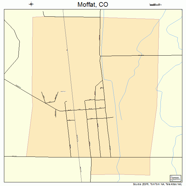 Moffat, CO street map