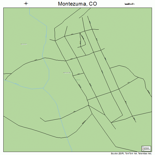 Montezuma, CO street map