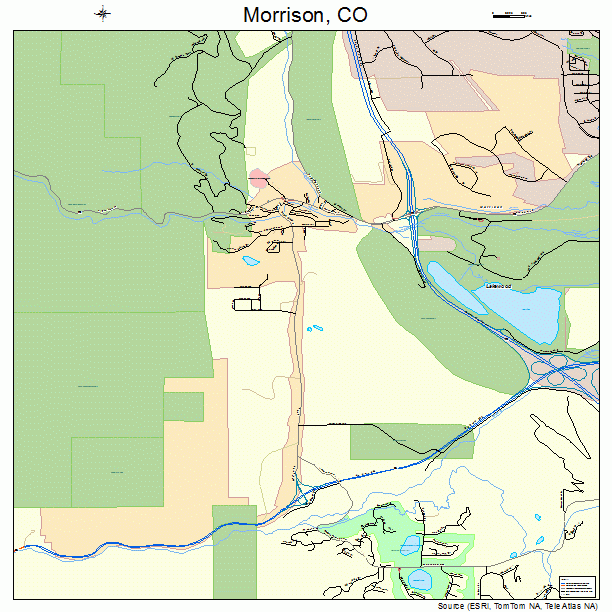 Morrison, CO street map