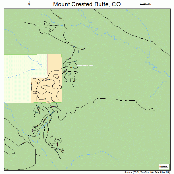 Mount Crested Butte, CO street map