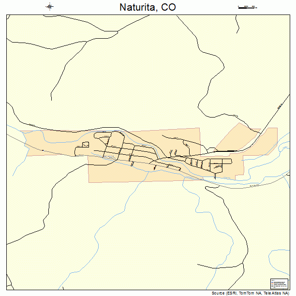 Naturita, CO street map