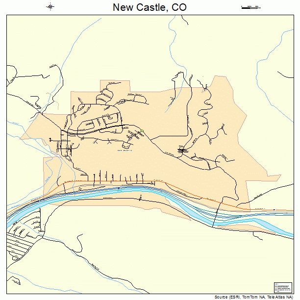 New Castle, CO street map