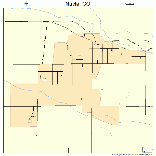 Nucla, CO street map