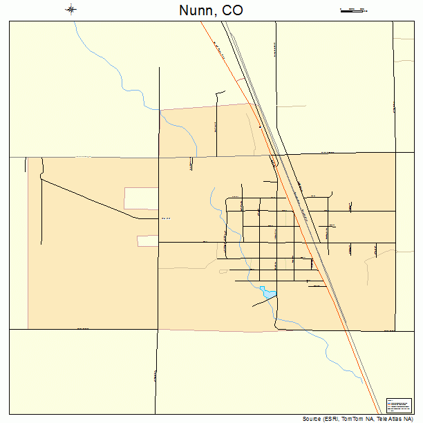 Nunn, CO street map