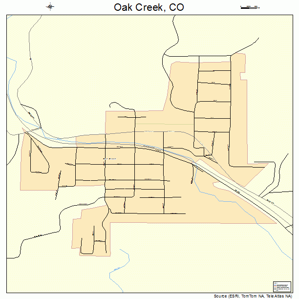 Oak Creek, CO street map