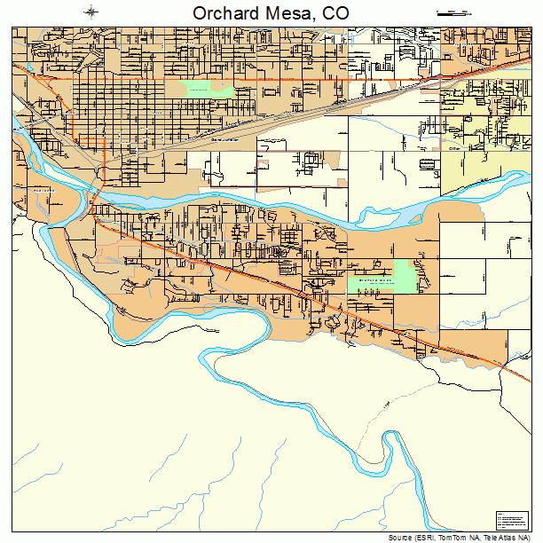 Orchard Mesa, CO street map