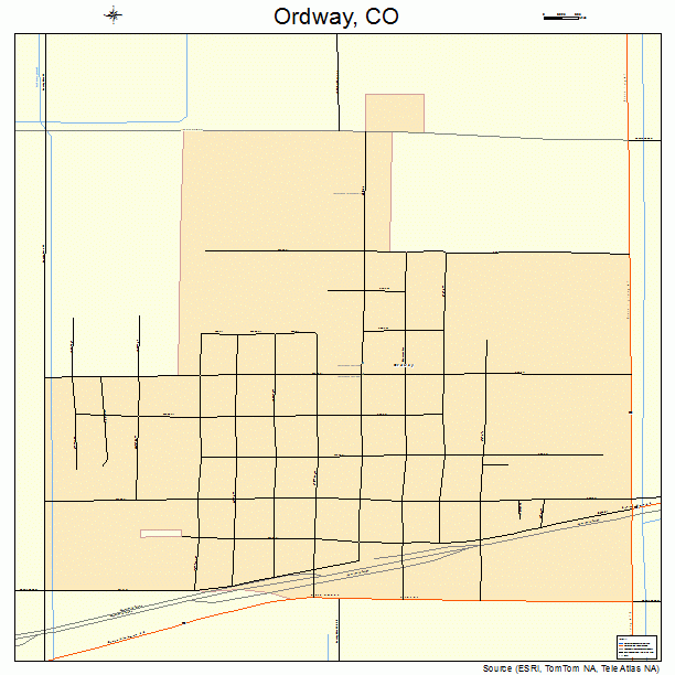 Ordway, CO street map