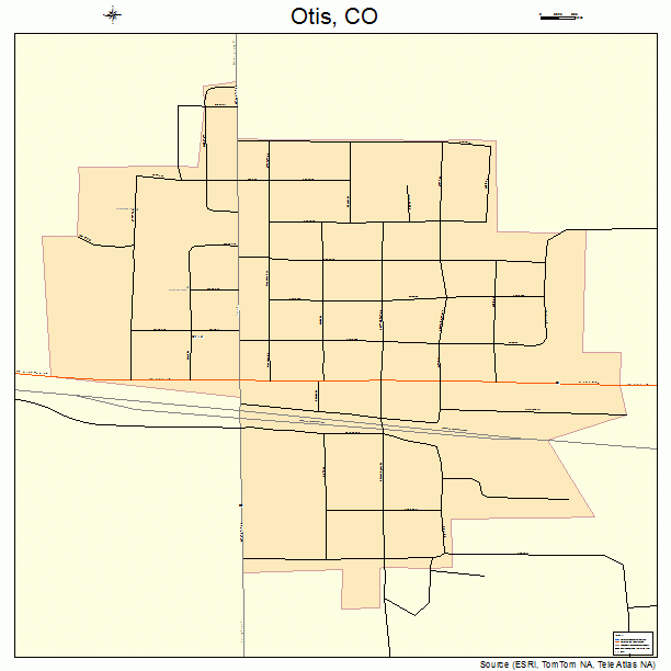 Otis, CO street map