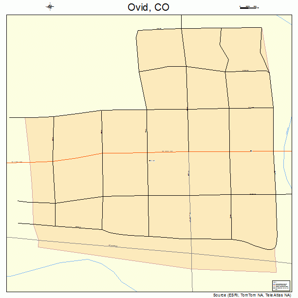 Ovid, CO street map