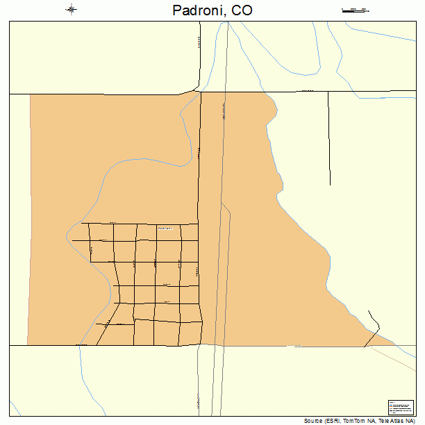Padroni, CO street map