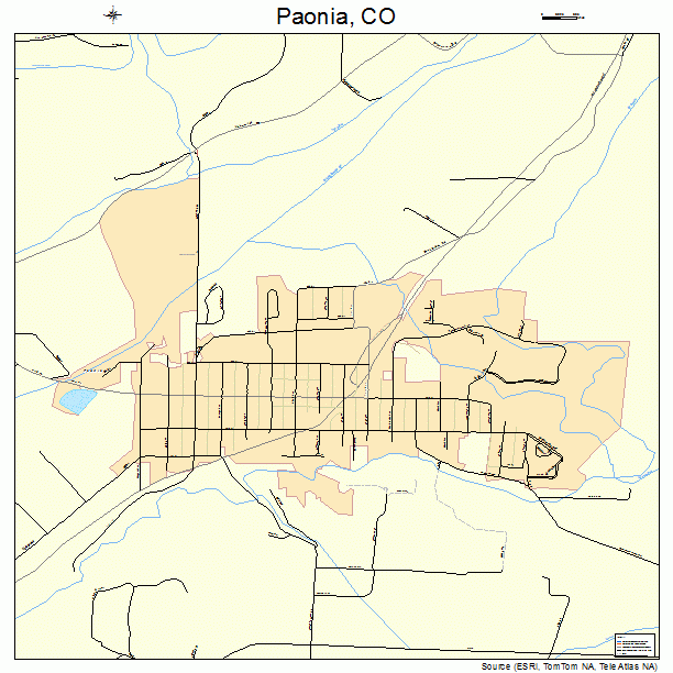 Paonia, CO street map