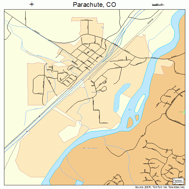 Parachute, CO street map