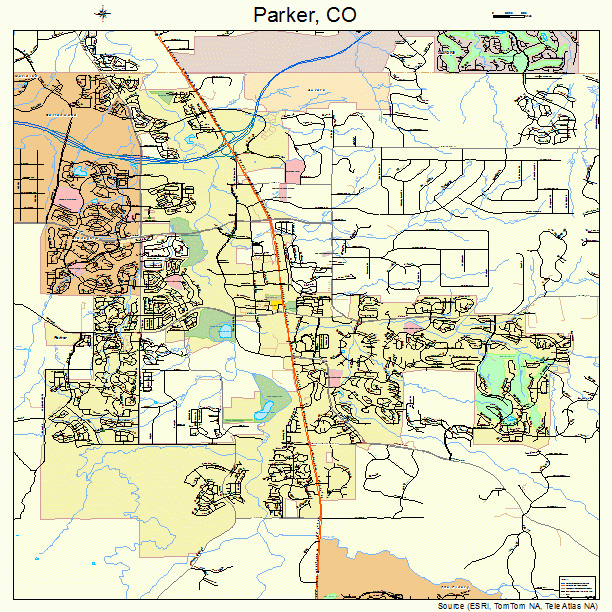 Parker, CO street map