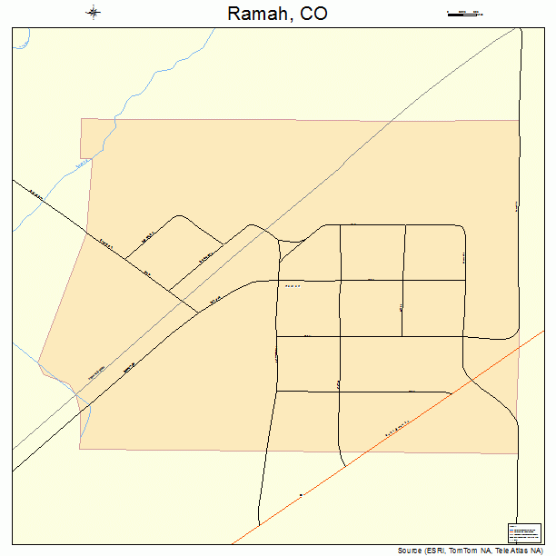 Ramah, CO street map