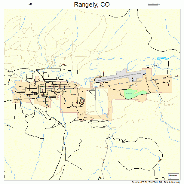 Rangely, CO street map