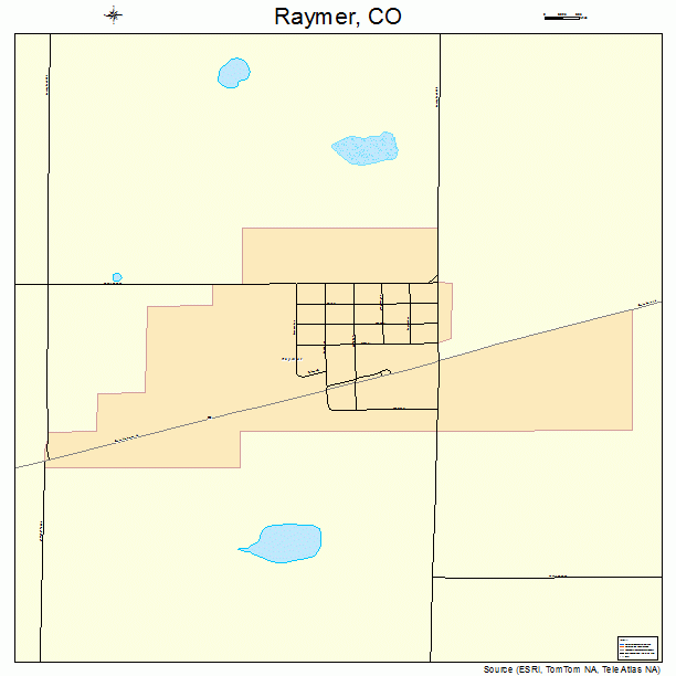 Raymer, CO street map
