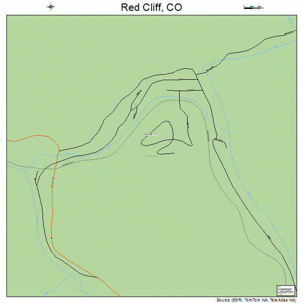 Red Cliff, CO street map