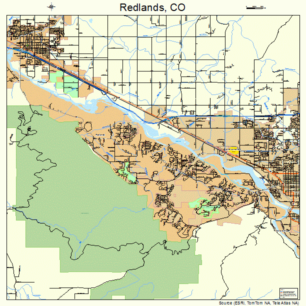 Redlands, CO street map