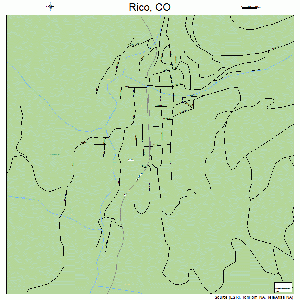 Rico, CO street map