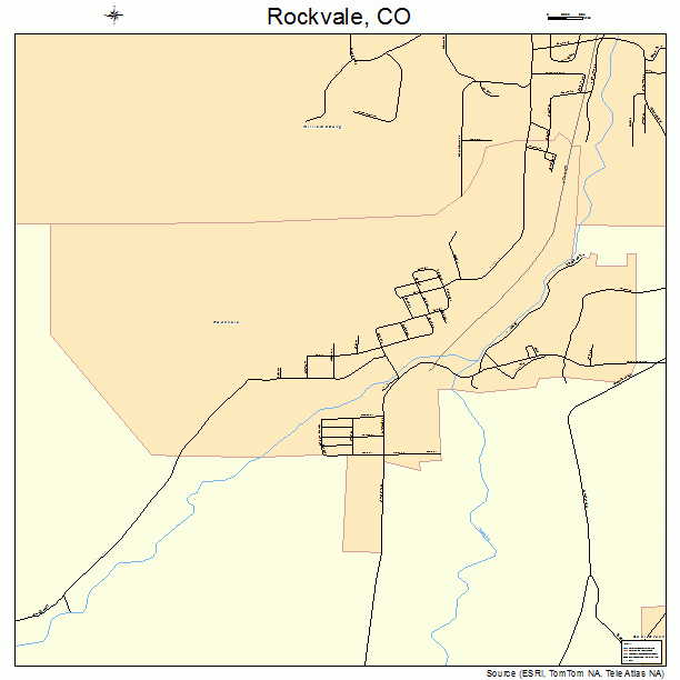 Rockvale, CO street map