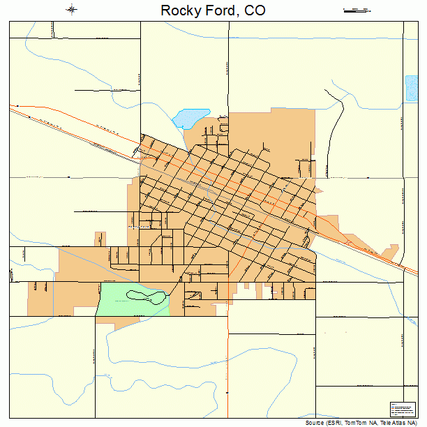 Rocky Ford, CO street map