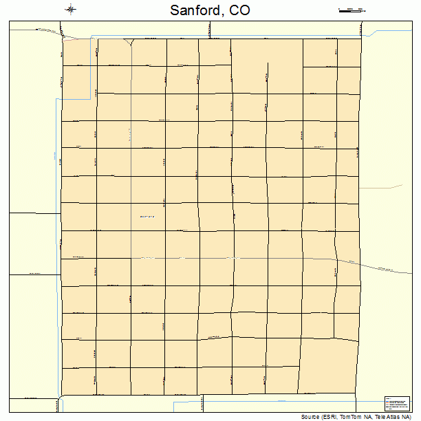 Sanford, CO street map