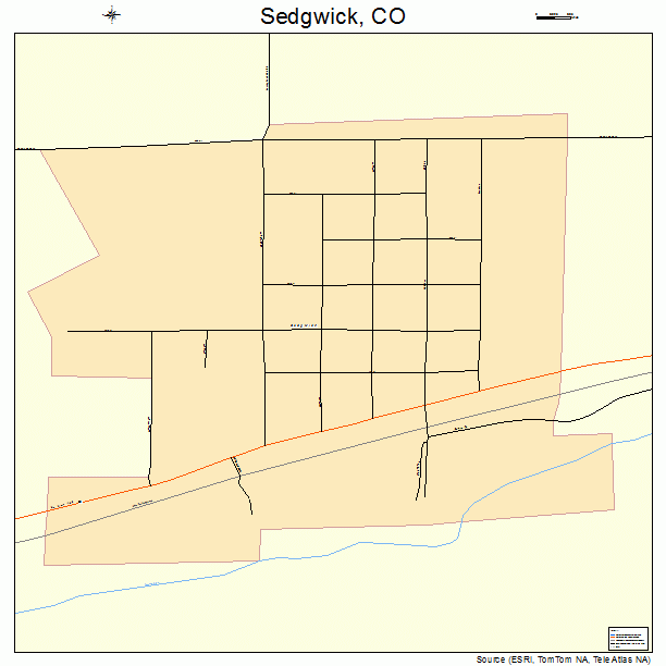 Sedgwick, CO street map