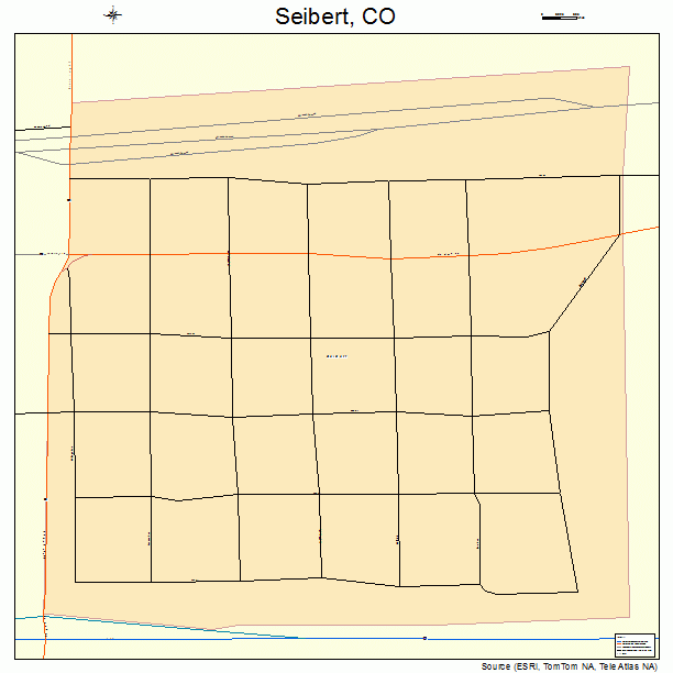 Seibert, CO street map