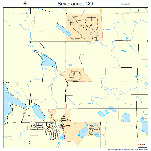 Severance, CO street map