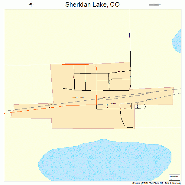 Sheridan Lake, CO street map