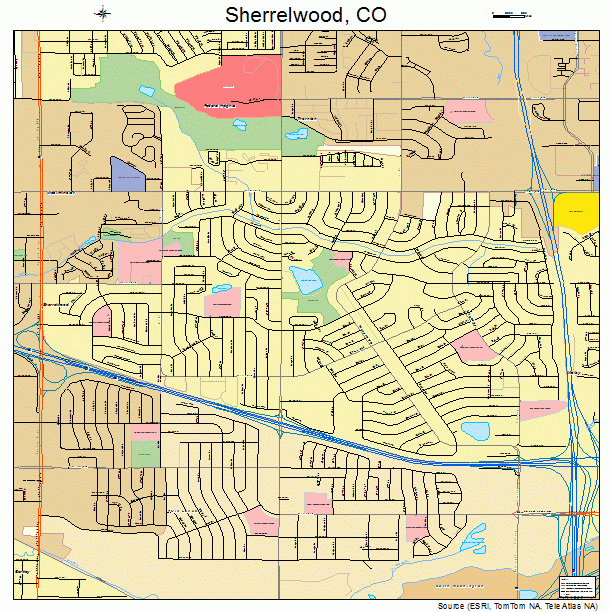Sherrelwood, CO street map