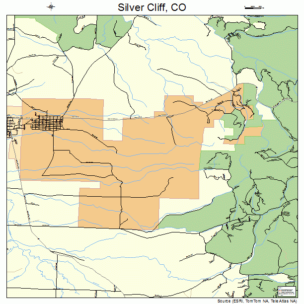 Silver Cliff, CO street map