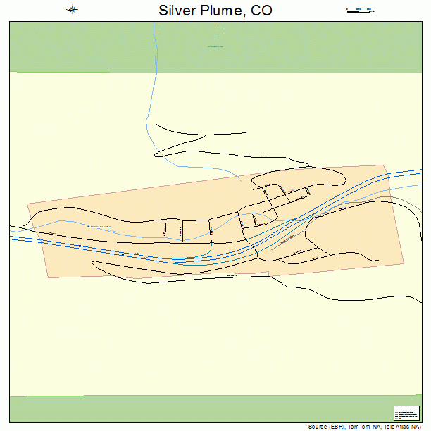 Silver Plume, CO street map