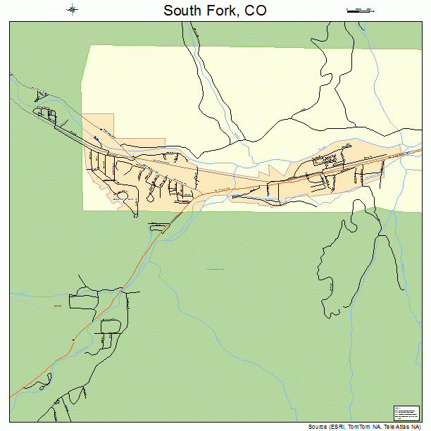 South Fork, CO street map