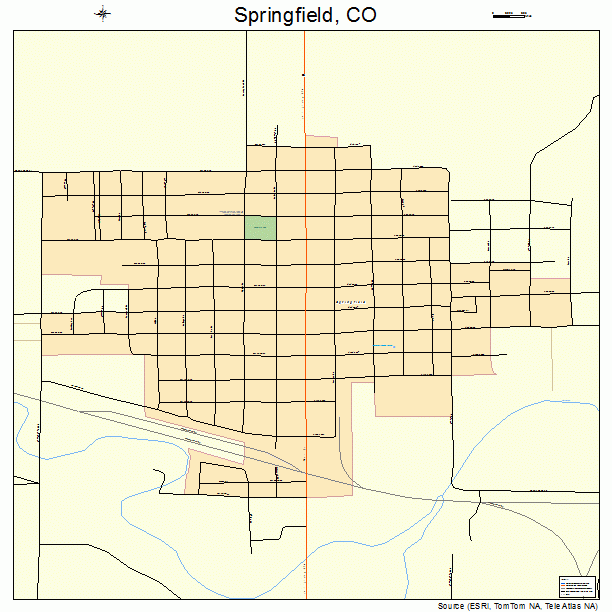 Springfield, CO street map