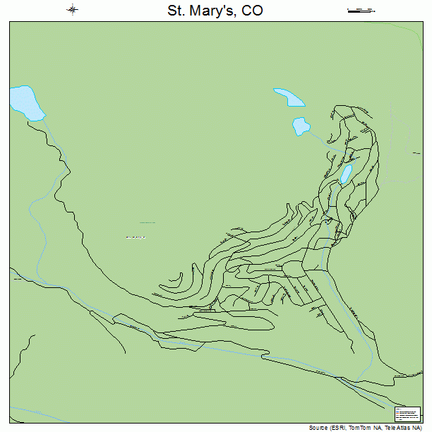 St. Mary's, CO street map