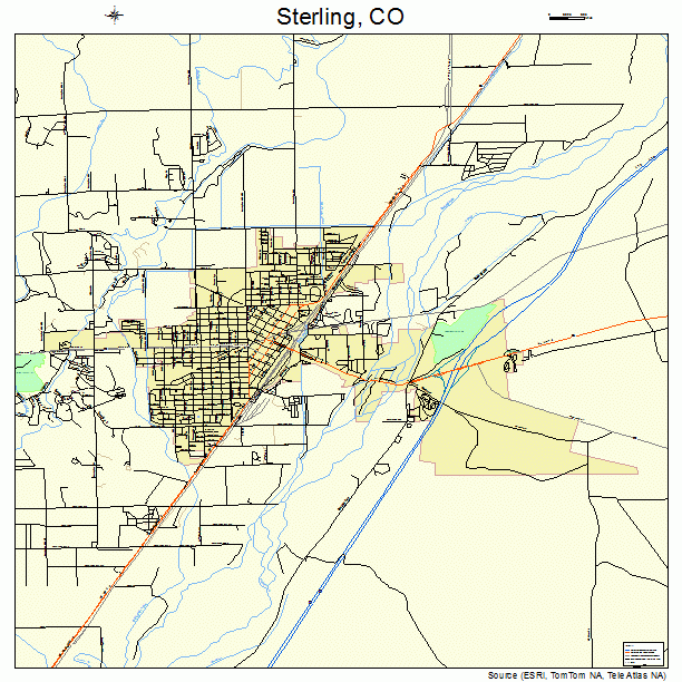 Sterling, CO street map