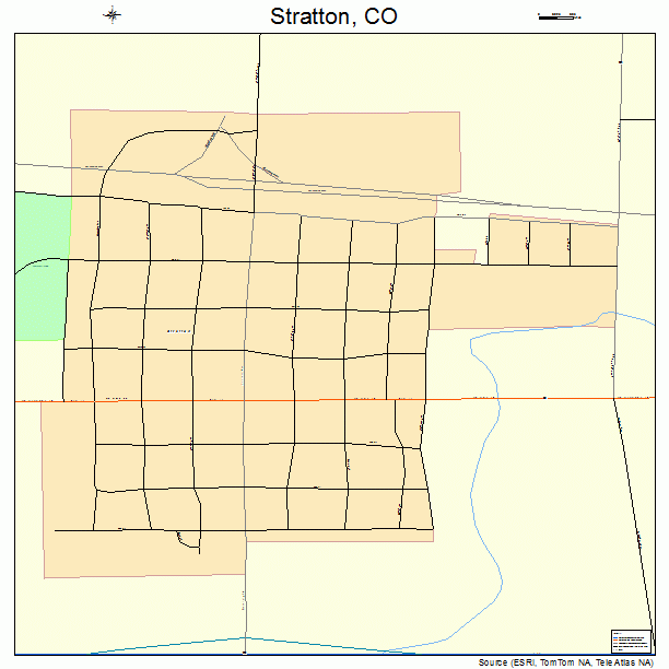 Stratton, CO street map