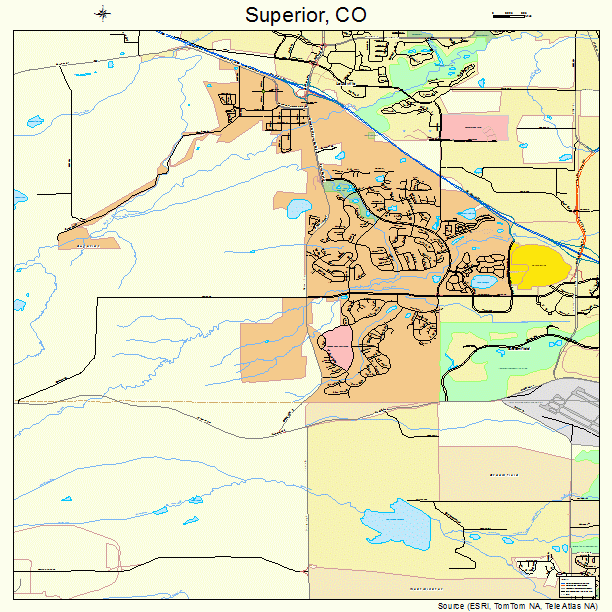 Superior, CO street map