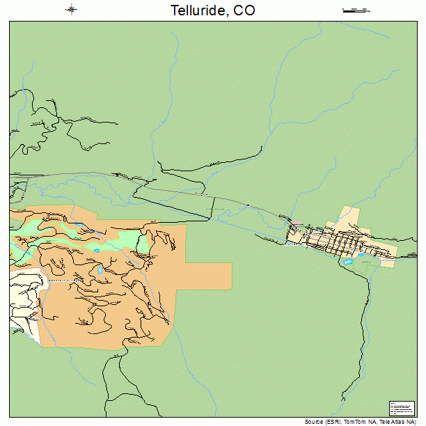 Telluride, CO street map