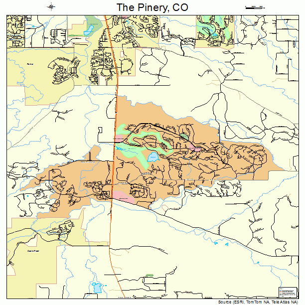 The Pinery, CO street map