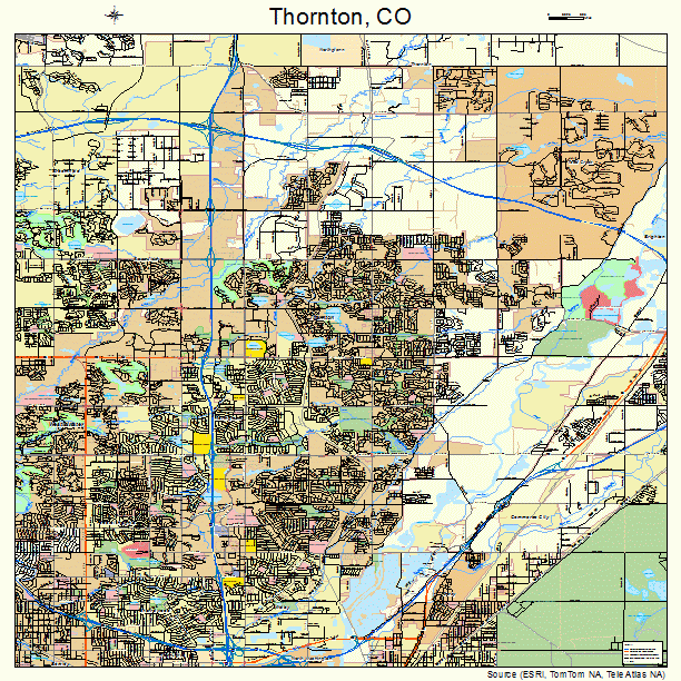 Thornton, CO street map