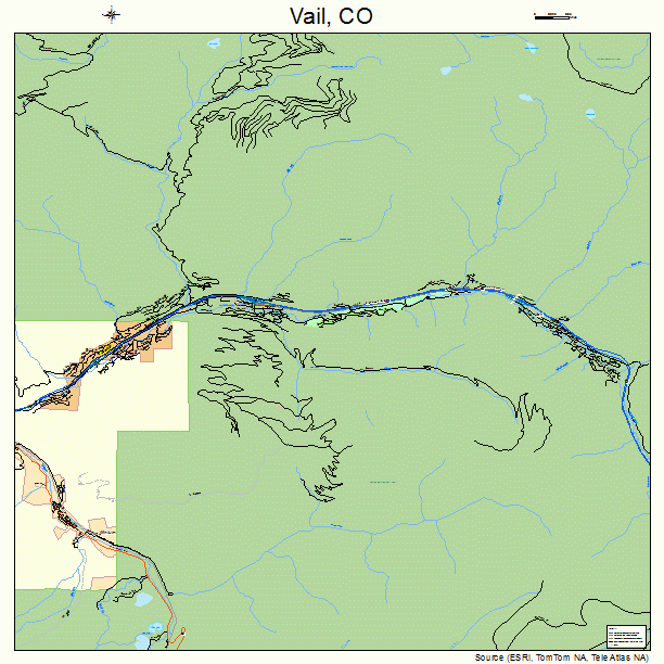 Vail, CO street map