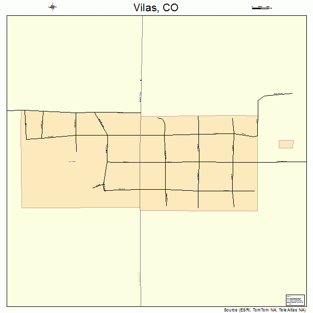 Vilas, CO street map