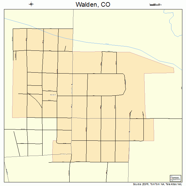 Walden, CO street map