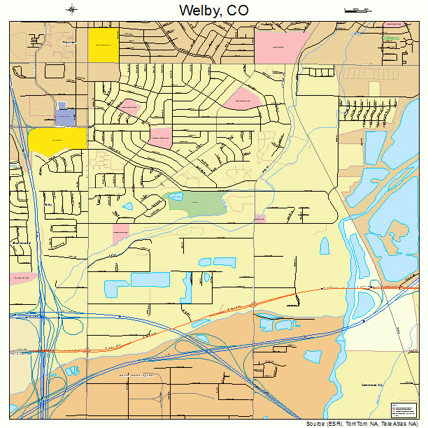 Welby, CO street map