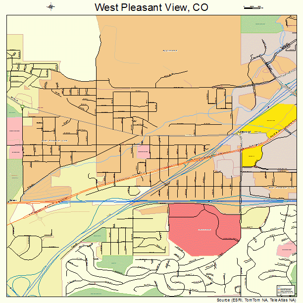 West Pleasant View, CO street map